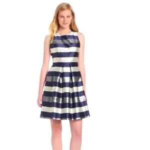 Eliza J. Fit & Flare Striped Dress